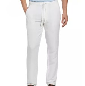 Cubavera NWT Mens Linen Pant Relaxed Preppy Lightweight Outdoor White XL